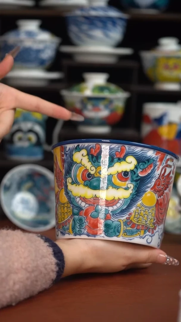 昨明醒狮泡面桶（微瑕福利）