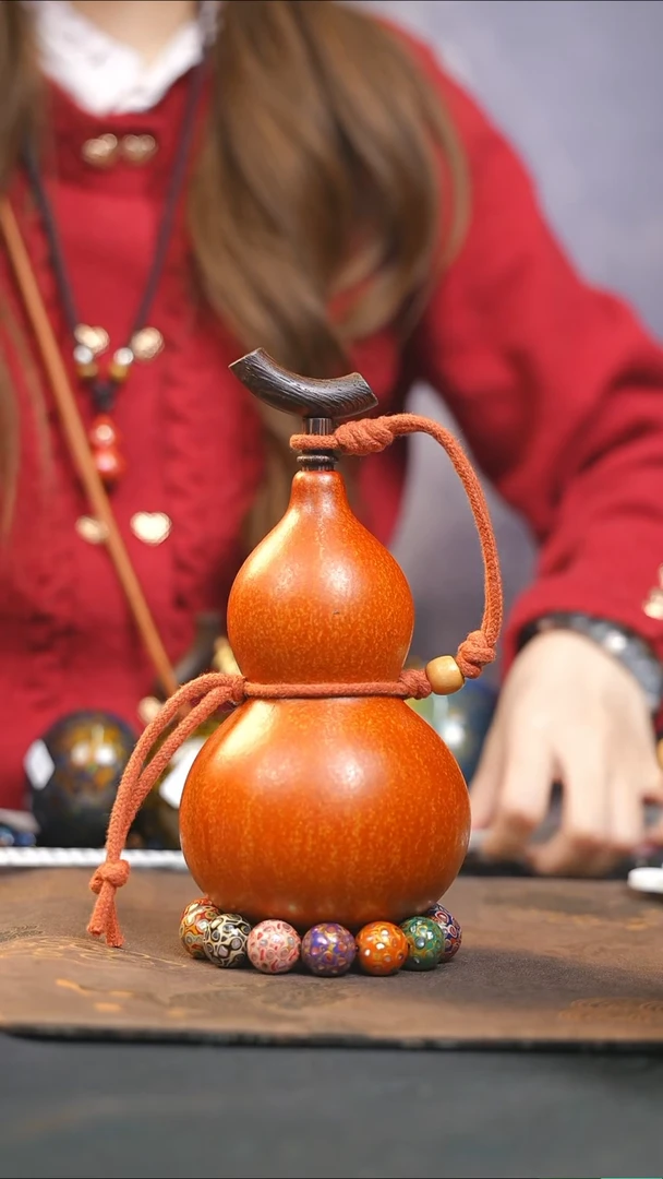 【闪购商品】WW236大漆酒葫芦不包手串及旋转底座
