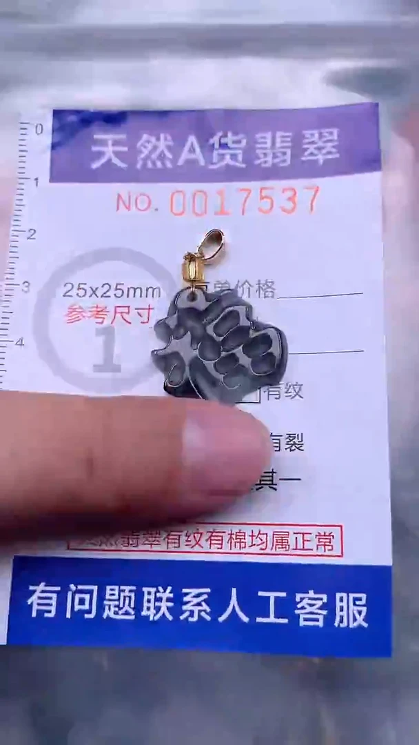 翡翠未镶嵌吊坠(不含链)1