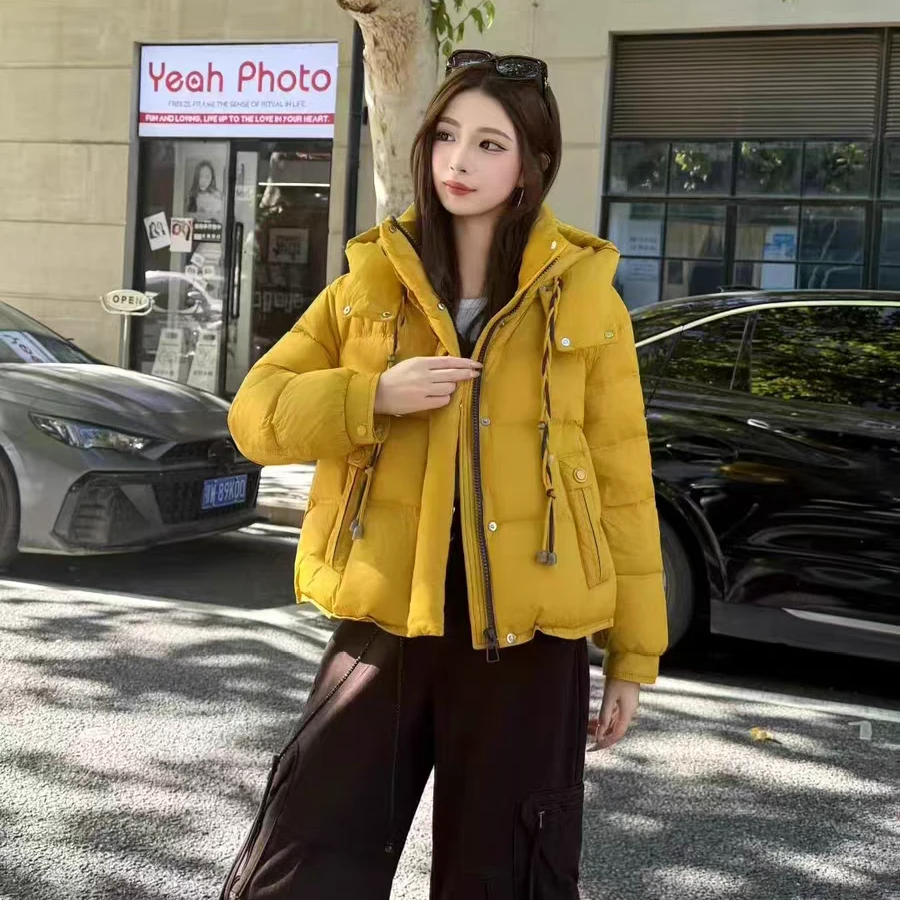 2025新款时尚百搭潮流羽绒服女加厚保暖小个子冬季白鸭绒显瘦外套