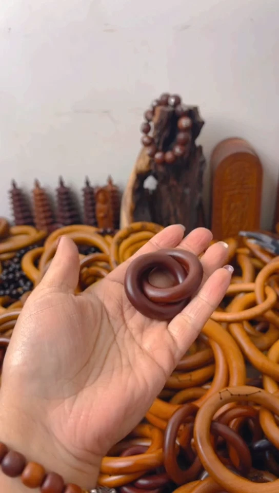 【闪购商品】枣木木艺乾坤圈微瑕25圈口一物一拍