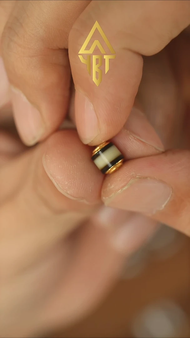 18K金镶嵌配饰玛瑙/玉髓J****3剁珠