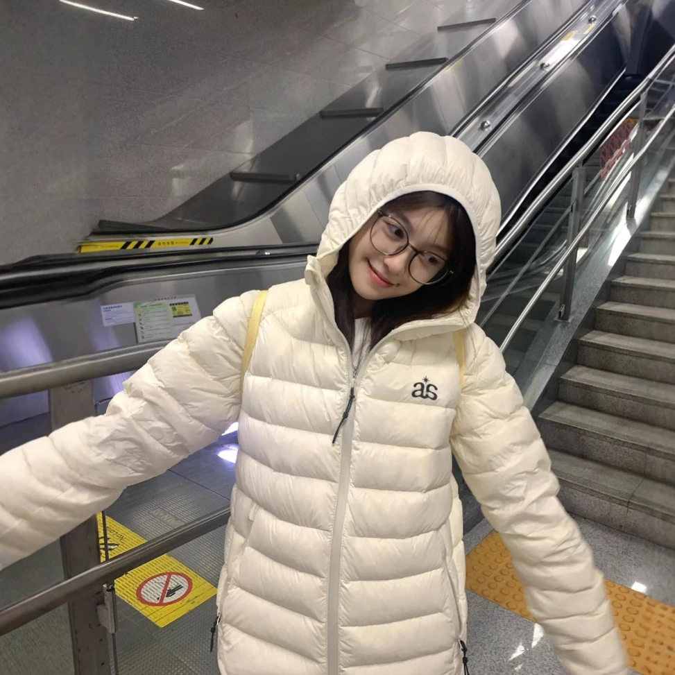 SHANGTUO特氟龙三防新国标90白鸭绒轻量连帽排骨羽绒服内胆外套