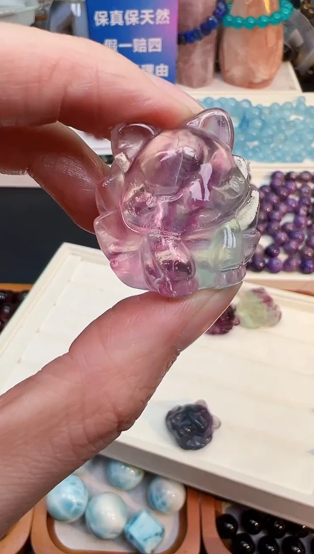 未镶嵌颈饰萤石28a多样性发其一/12.25/一单一颗