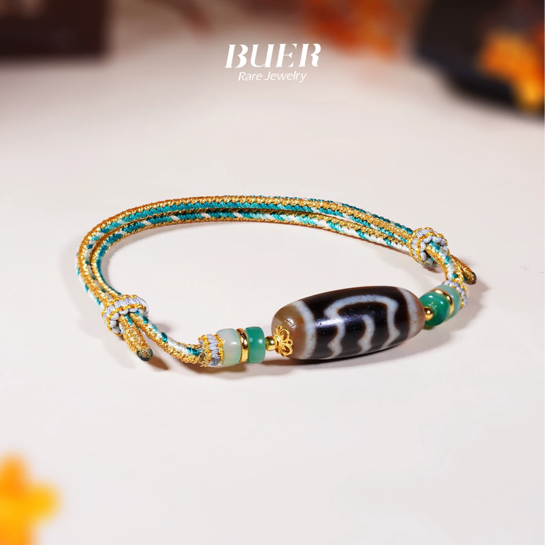 【不二】大鹏天珠S925银DIY手绳手链（多样性发）