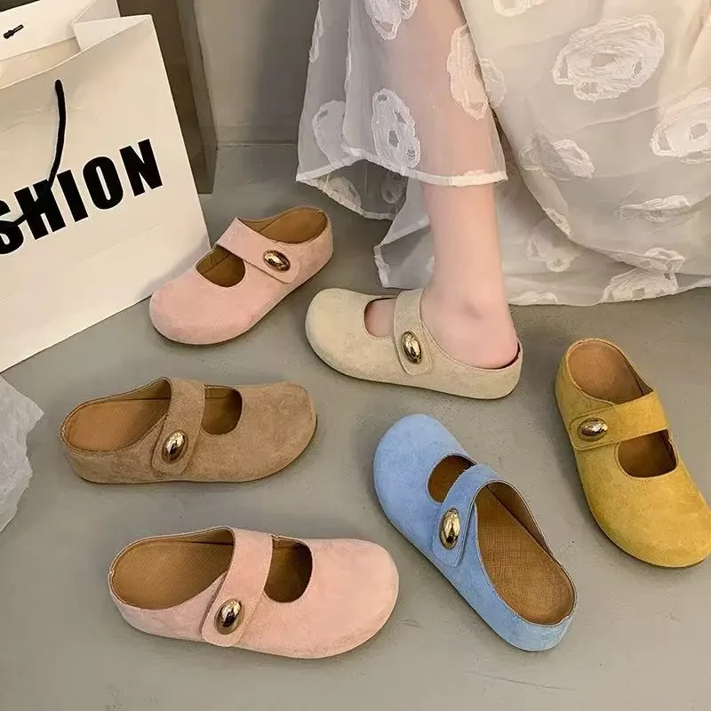 玛丽珍勃肯拖鞋女款外穿2025春季新款爆款百搭内增高凉鞋小众鞋子