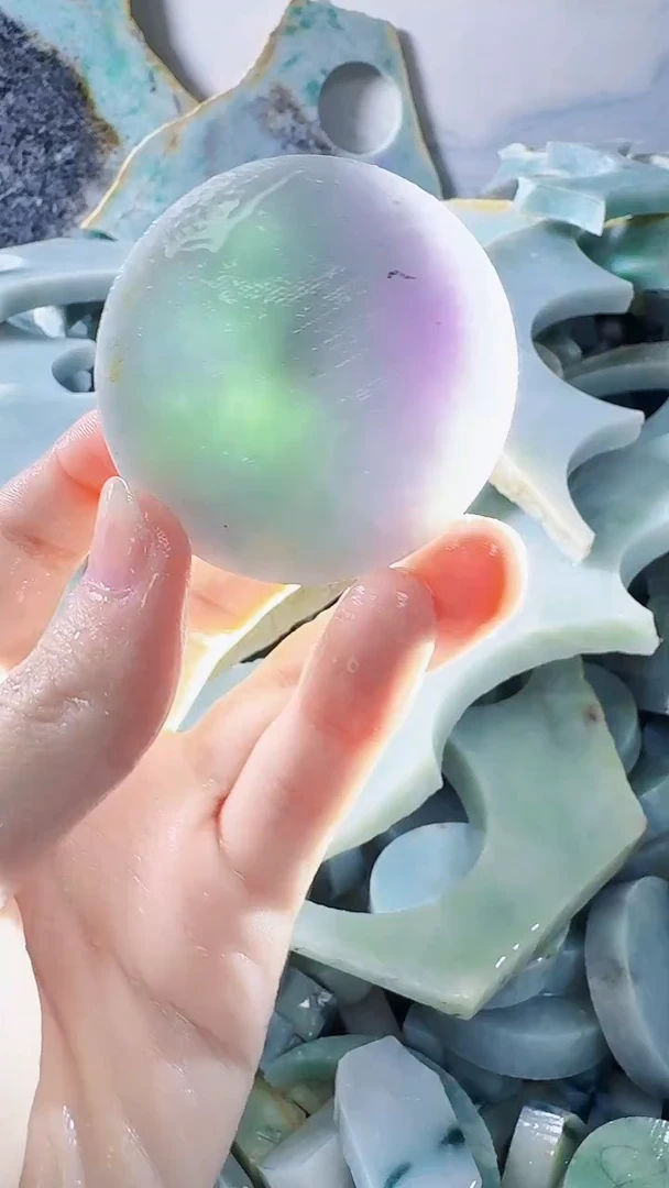 翡翠裸石缅甸翡翠A货文8960