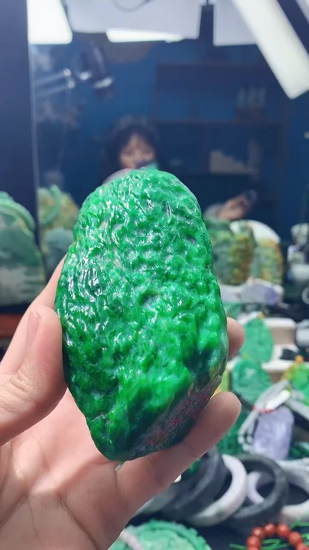 颈饰未镶嵌翡翠搬**王天然缅甸翡翠a货