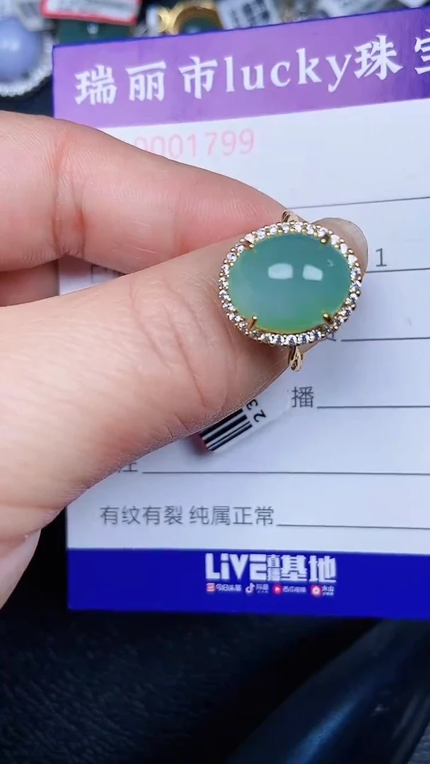颈饰银S925镶嵌翡翠1799