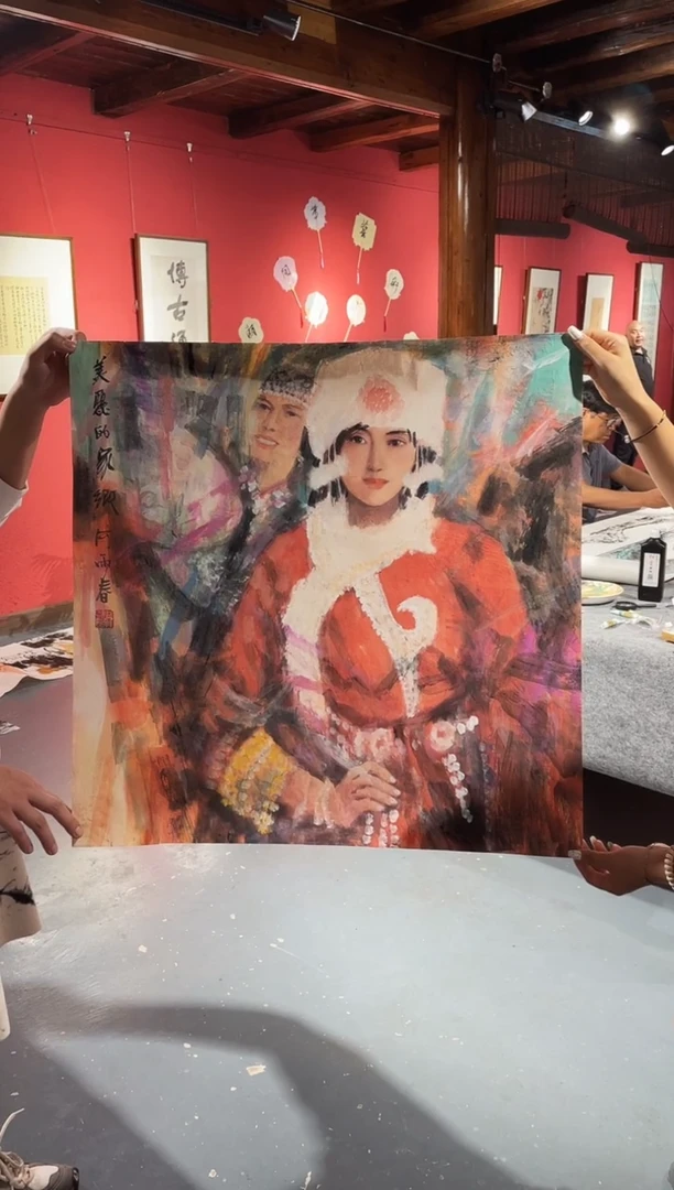 国画Y-何雨春老师绘画原作-4平尺神7同款（带荣宝斋宁波证书）
