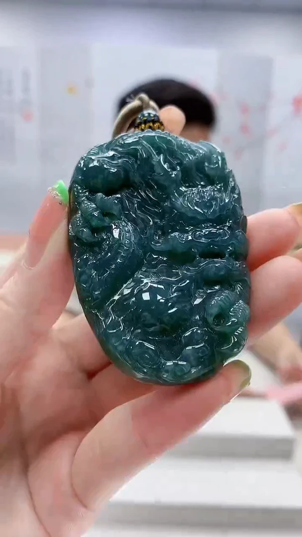 未镶嵌定制翡翠4917ry-毛货挂件9