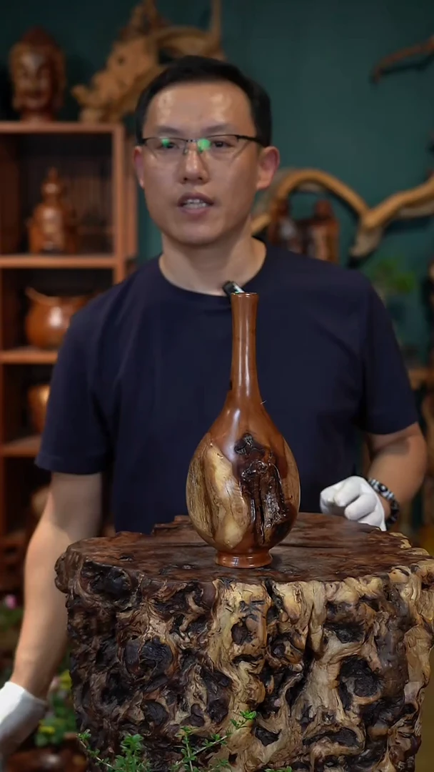 枣木雷击枣木富贵瓶