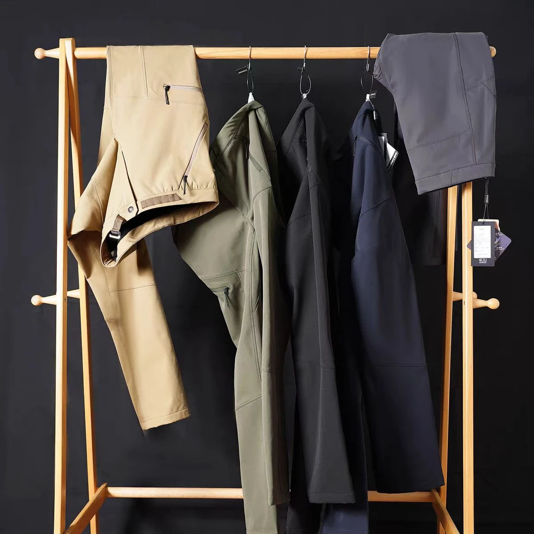 ax新款冲锋裤 男款秋冬防风户外休闲裤