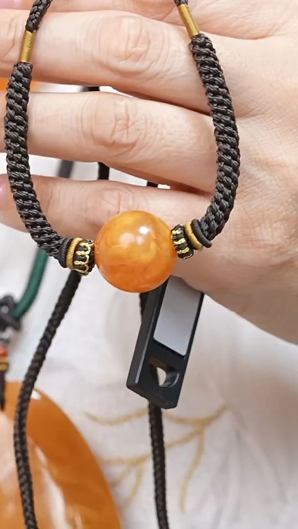 蜜蜡颈饰未镶嵌8601天然蜜蜡珠宝奇石全部保真