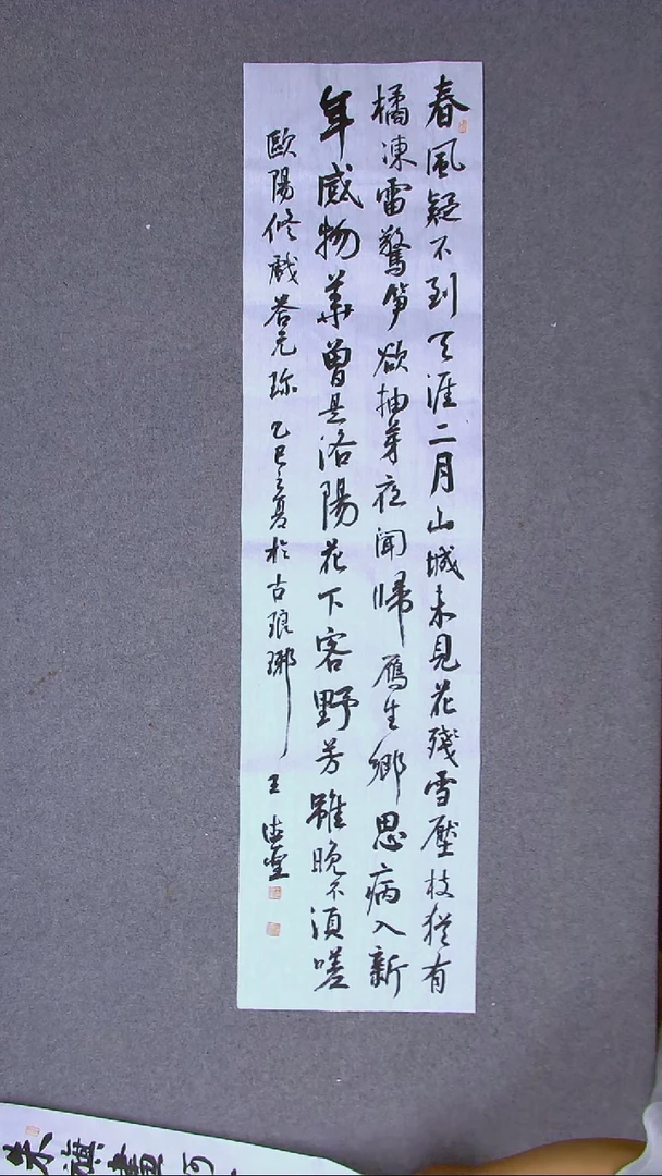 书法 王德圣 山东临沂138*34四平尺
