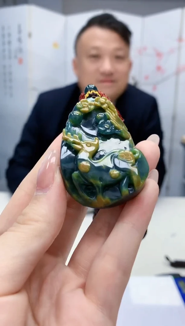 【闪购商品】定制翡翠未镶嵌 4969jw-毛货挂件71