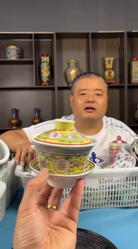 摆件景德镇陶瓷青花摆件35
