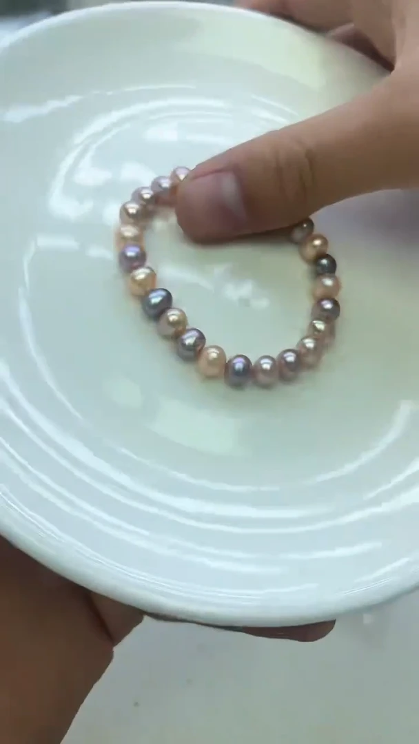 未镶嵌手链淡水珍珠糖果手链