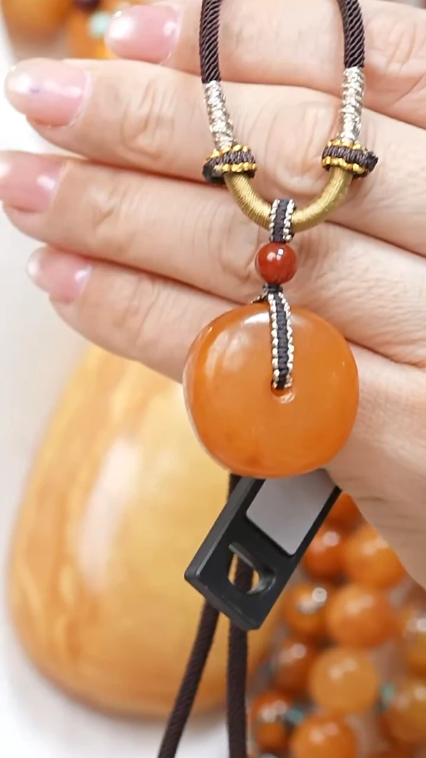 蜜蜡颈饰未镶嵌4561天然蜜蜡珠宝奇石全部保真