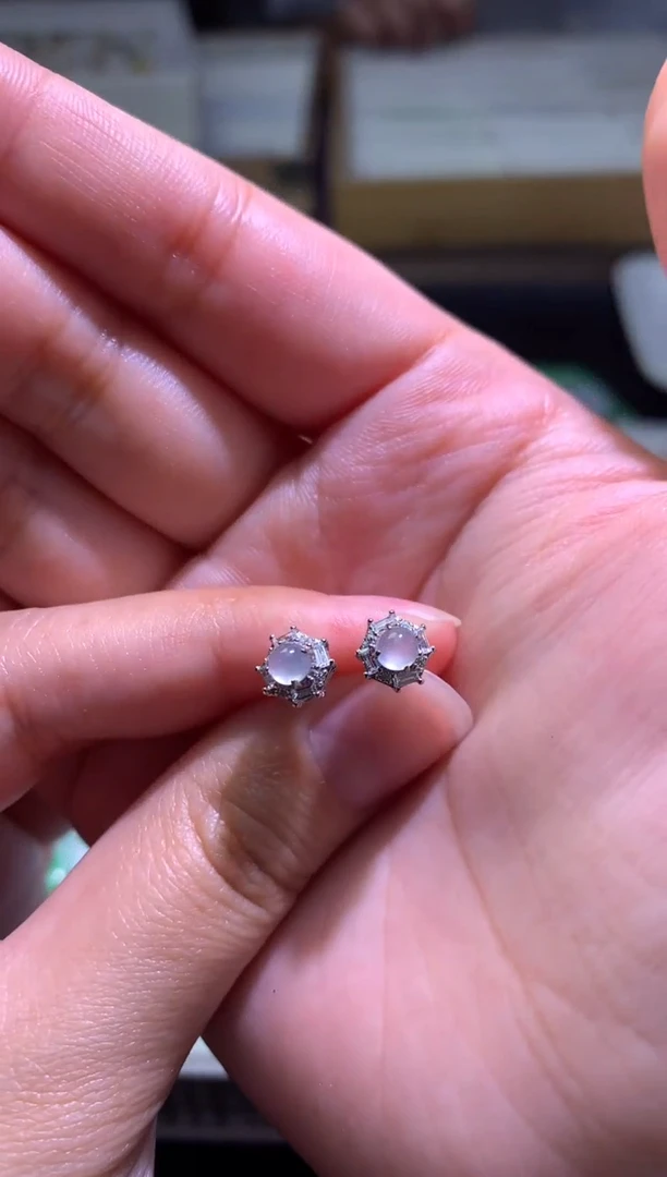 未镶嵌翡翠耳饰净货