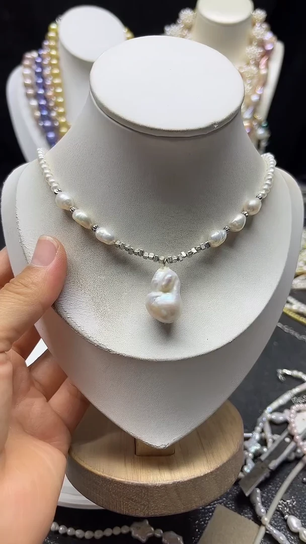 颈饰未镶嵌淡水珍珠多人