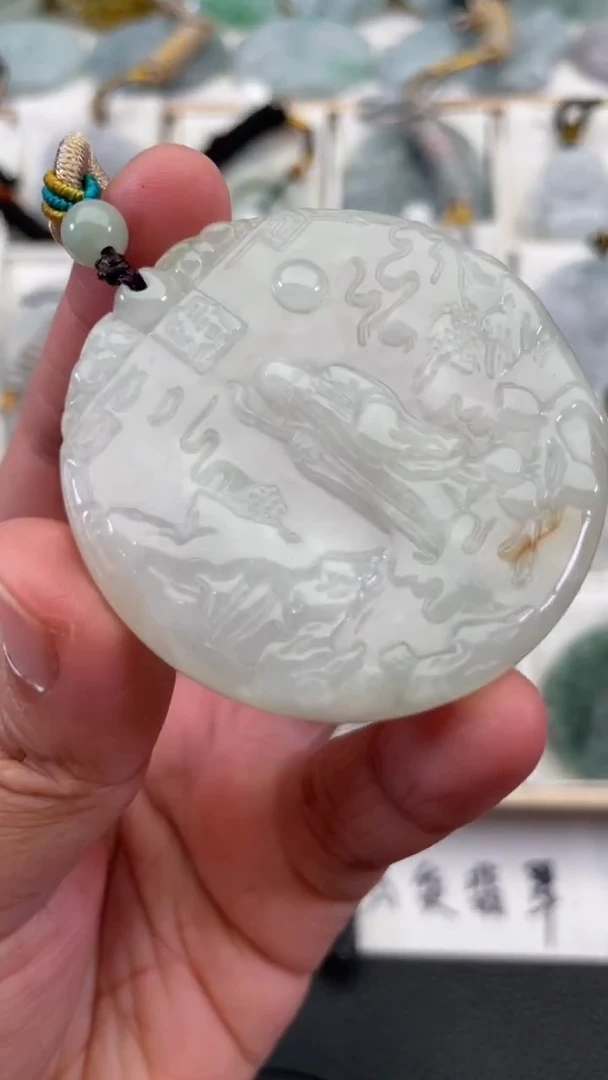 颈饰未镶嵌翡翠天然缅甸翡翠A货319