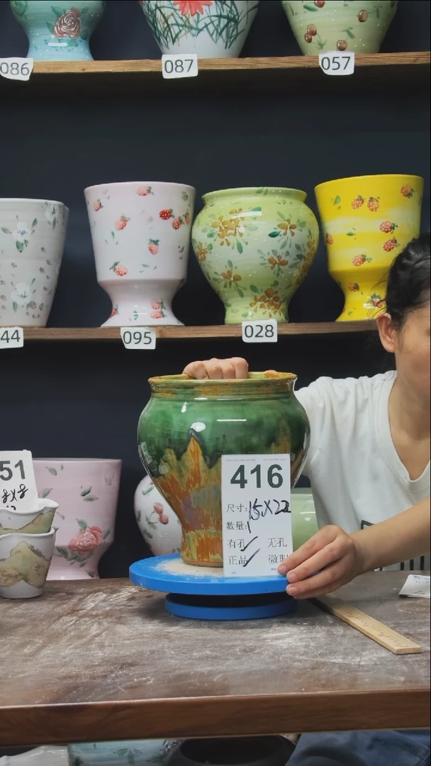 摆件景德镇花盆默认微瑕416