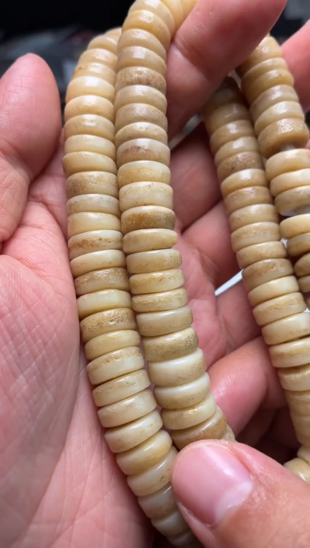 牛骨其他龙*士杂件375-仿碗改嘎嘎长串