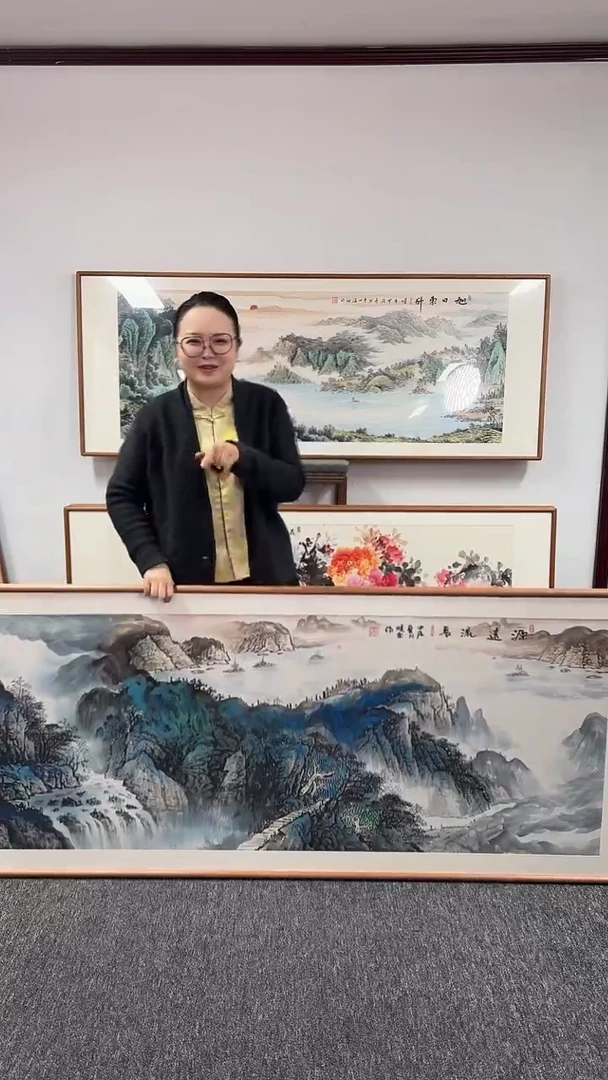 【闪购商品】国画源远流长210*80张晓东绘画作品