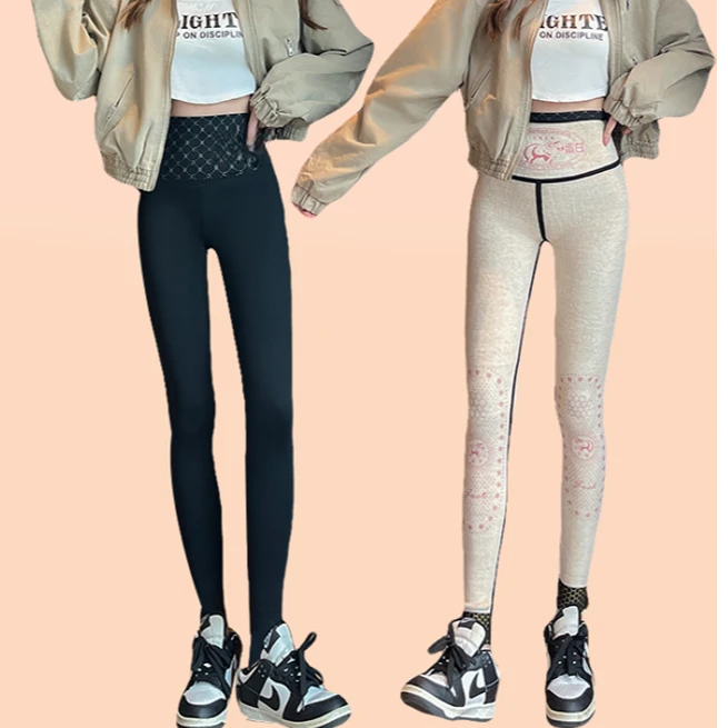 大码黑金羊绒芭比裤加厚保暖2266