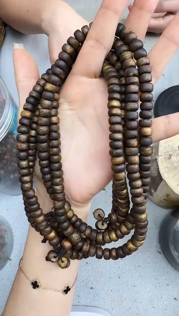 沉香手串0917紫棋算盘珠双圈多样性发一