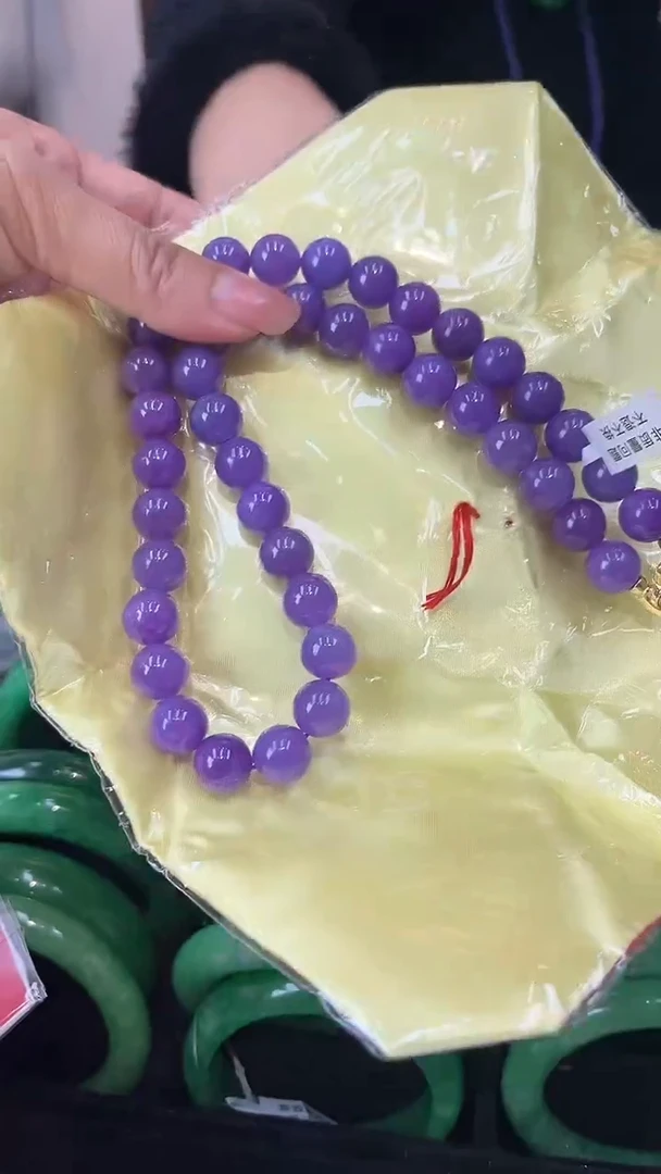 【闪购商品】砖雕h74 妖紫项链 大颗粒