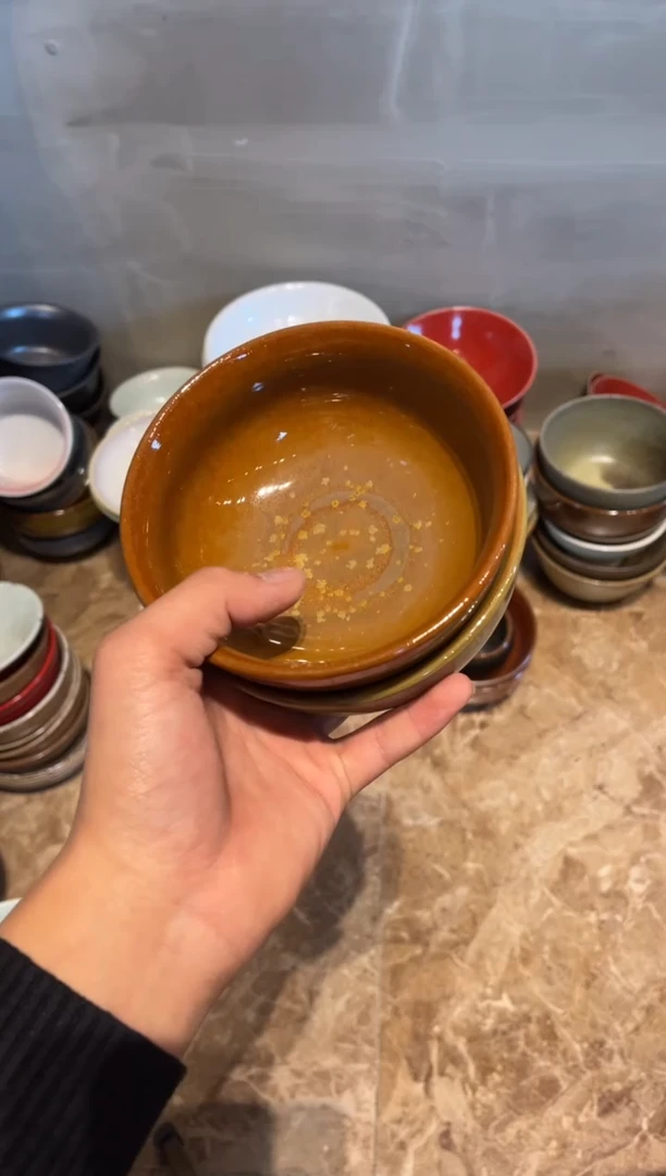 【闪购商品】瓷片867，2只金志野反边小碗