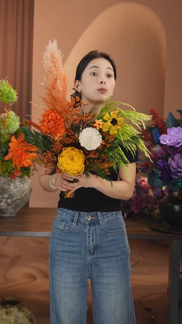 陶土单花束不带花瓶