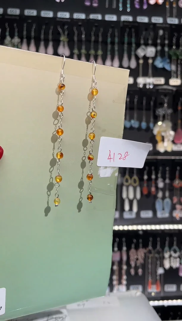 【闪购商品】紫晶耳饰银S925镶嵌喜欢拍