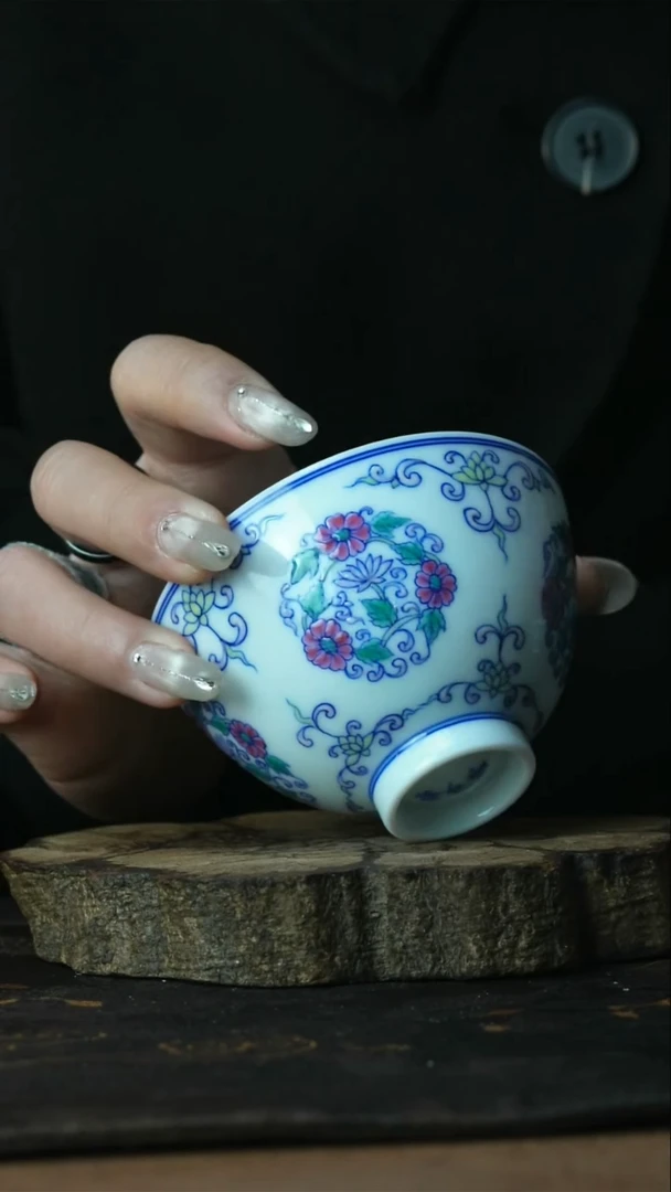 【闪购商品】杯景德镇陶瓷善听斗彩