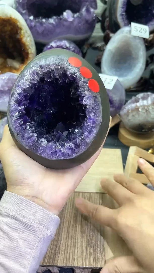 未镶嵌大型摆件（非配饰）紫晶542号龙蛋
