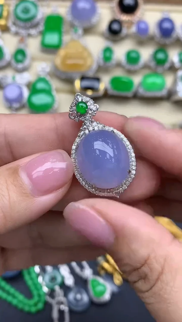 【闪购商品】翡翠颈饰18K金镶嵌310-中国好珍宝