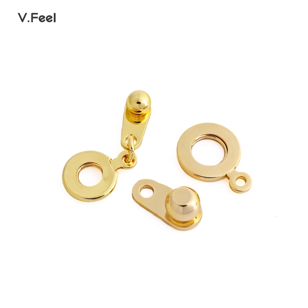 V.FEEL14k电镀真金按扣手工DIY配饰手链项链收尾连接穿戴简约方便