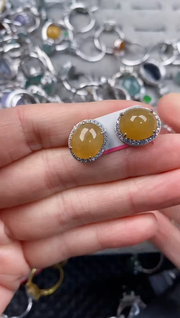 银S925镶嵌戒指翡翠888             2