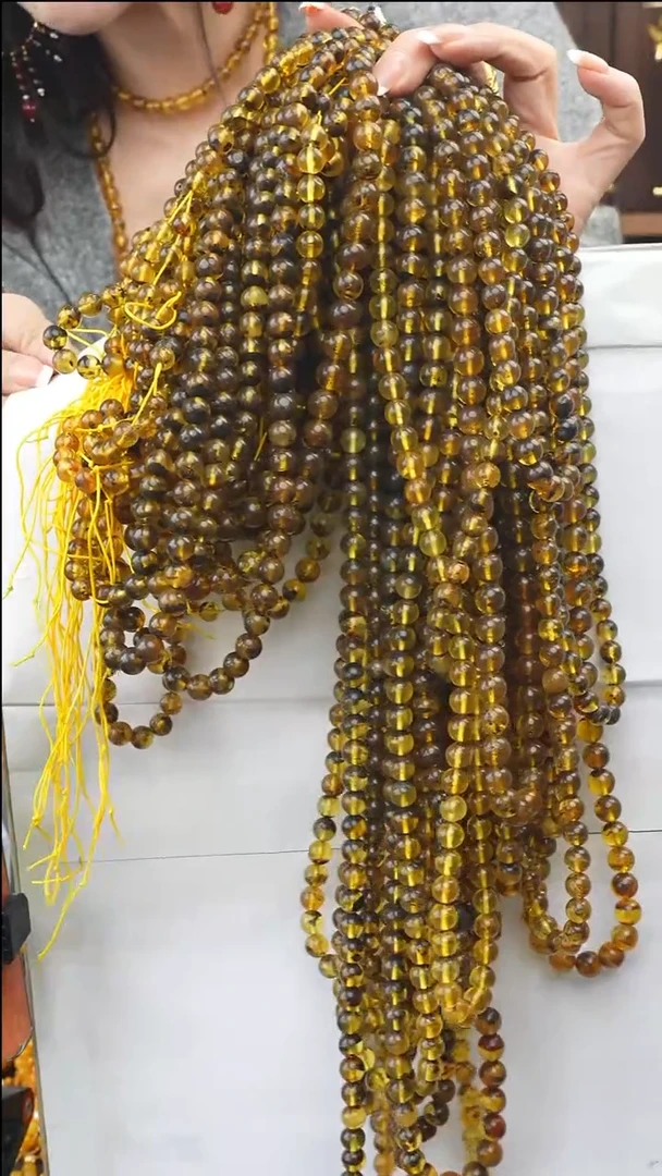 琥珀颈饰未镶嵌多样性发一