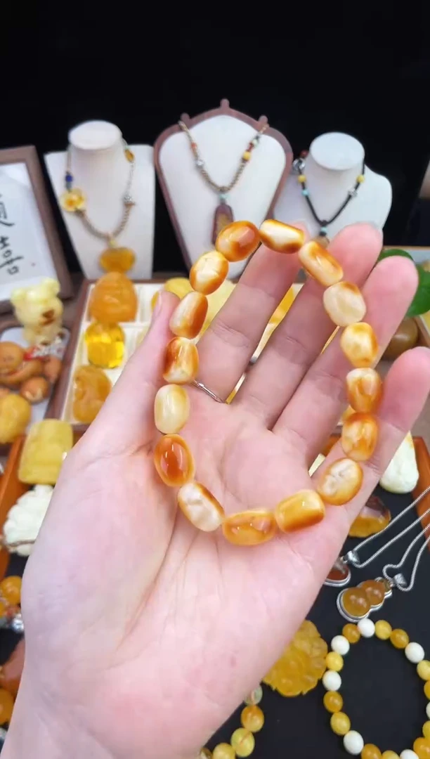 琥珀未镶嵌珠宝奇石柒月
