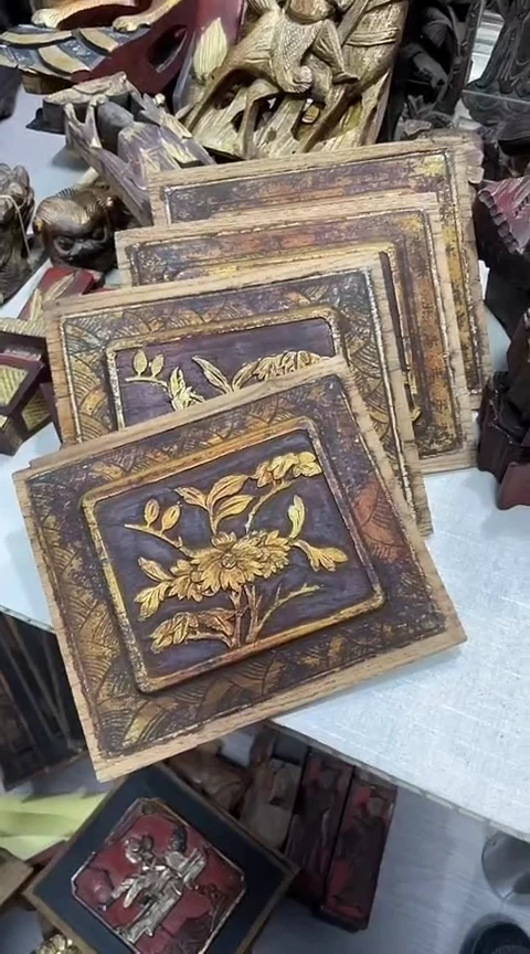 【闪购商品】香榧木微瑕孤品木雕四个30