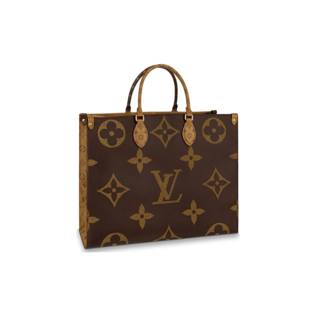 99新 LouisVuitton/路易威登 OnTheGo老花托特包中号/大号