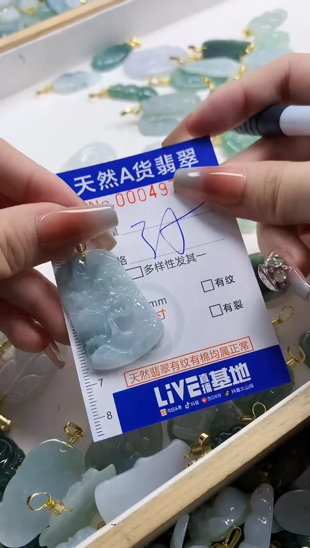 颈饰未镶嵌翡翠天然A货翡翠
