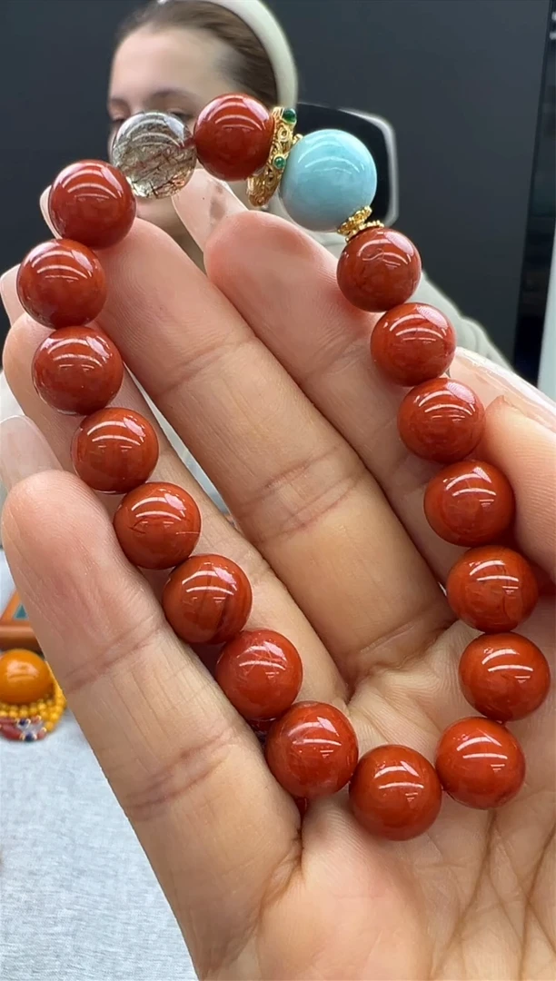 【闪购商品】南红玛瑙手链未镶嵌368秒拍号