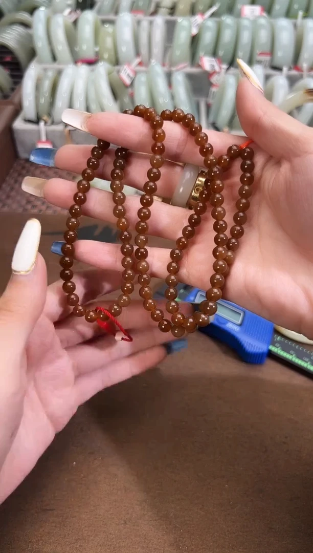 项链未镶嵌和田玉且末料金山糖项链卡6