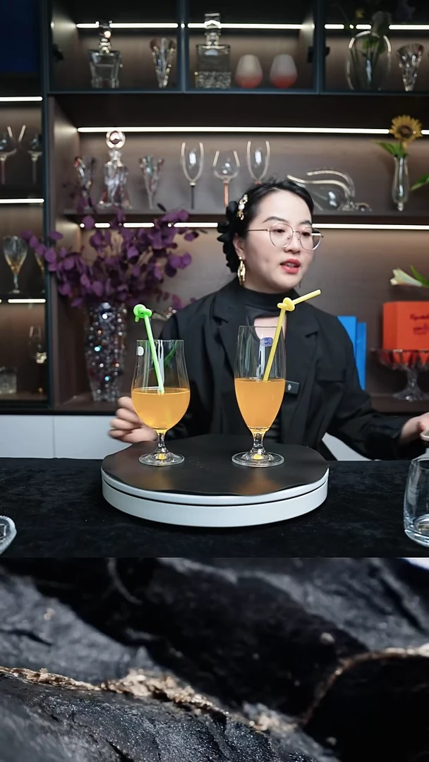 水晶宽口款果汁杯