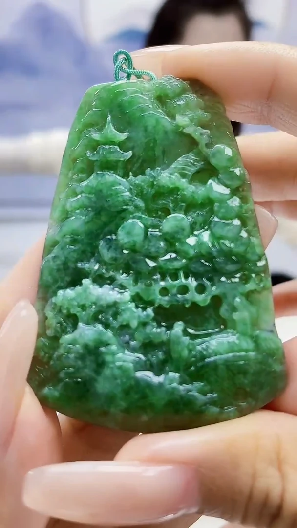 定制翡翠未镶嵌3099xx-毛货挂件98