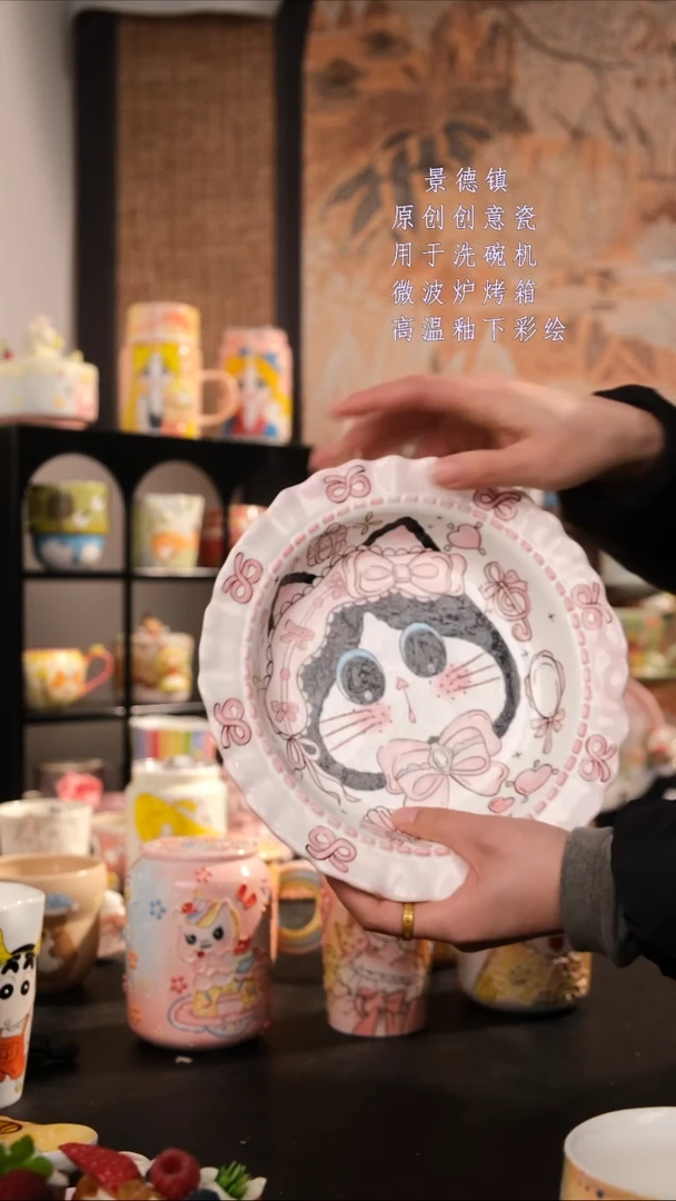 摆件陶旺的可以陶瓷手工手绘设计款